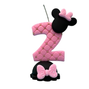Personalized Number Birthday Candle Cake Topper: Handmade Keepsake Decor