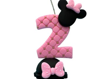 Personalized Number Birthday Candle Cake Topper: Handmade Keepsake Decor