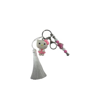 Cute Cat Keychain | Charming Kitty Bag Pendant | Ideal Gift for Cat Lovers