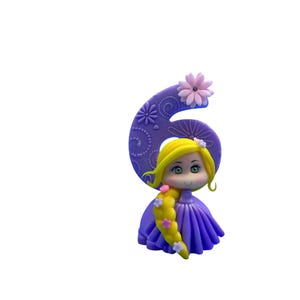 Custom Princess Candle | Handmade Cake Topper | Number Birthday Candle | Keepsake Party Decor | Personalized Gift for Girls