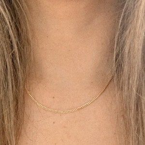 2.2MM 14K Gold SOLID Miami Cuban Link Chain | 14K Gold Curb Link Chain | Layering Gold Chain | SOLID GOLD