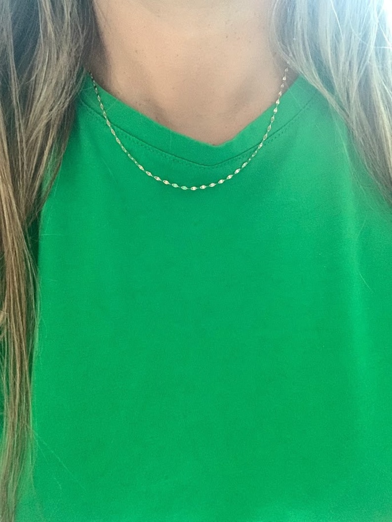 14k Yellow Gold Oval Mirror Chain (2.20 mm)