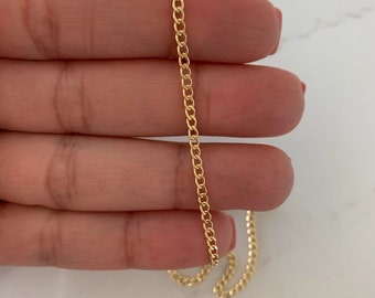 2.5 mm 3.3 mm 4 mm マイアミ キューバン リンク チェーン ソリッド