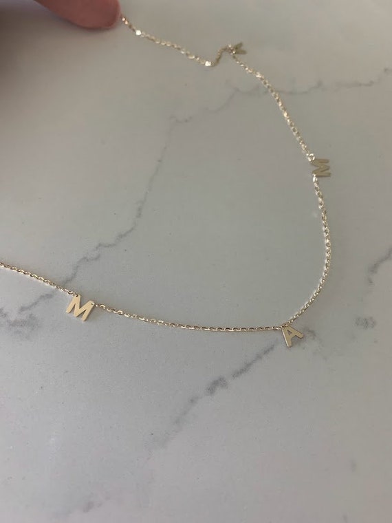 Mommy necklace 14k online gold
