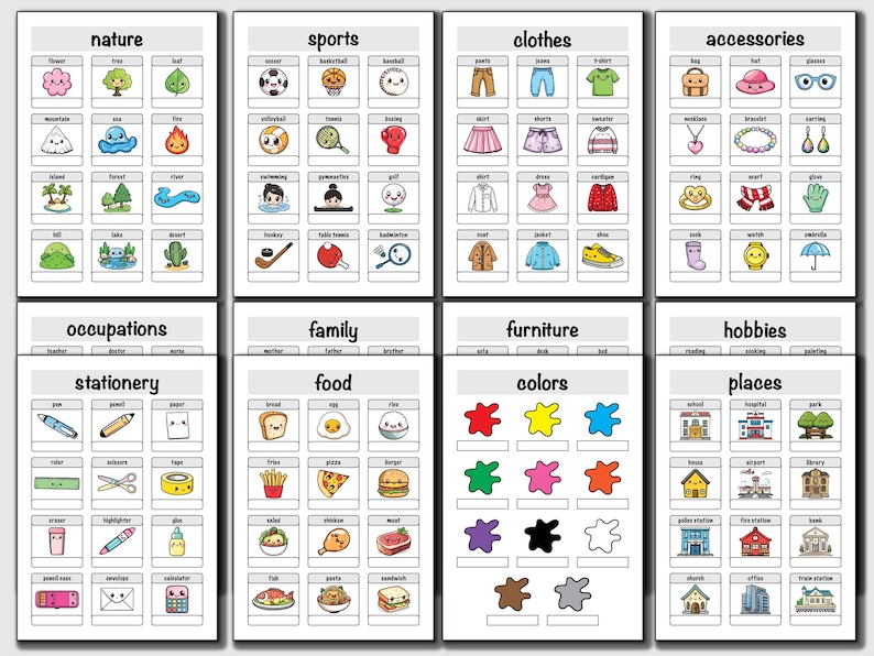 Learn Korean ULTIMATE BUNDLE Korean Vocabulary, Learn Korean Hangul Alphabet, Korean Language Study Notebook, Korean Flashcards image 8