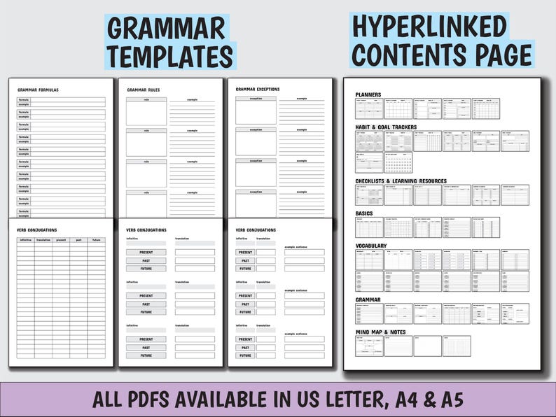 Learn Korean ULTIMATE BUNDLE Korean Vocabulary, Learn Korean Hangul Alphabet, Korean Language Study Notebook, Korean Flashcards image 15
