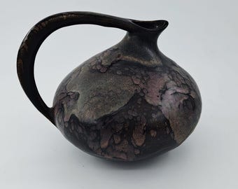 Vintage 1960's Green Vase, Fat Lava Pottery, Ruscha 313, Retro Mid