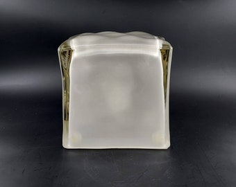 Vintage IKEA Iviken ice cube glass table lamp B0012