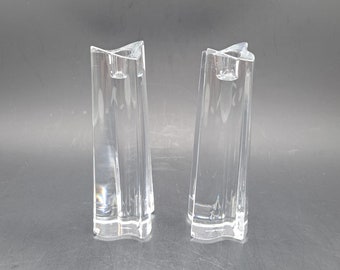 Set of two Nachtmann leadcrystal candle holders Marc Aurel