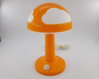 Vintage IKEA orange Skojig cloud table lamp
