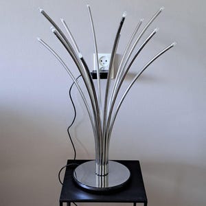 Vintage Ikea Hovnäs Table Lamp Chrome Plated Dimmable With Touch