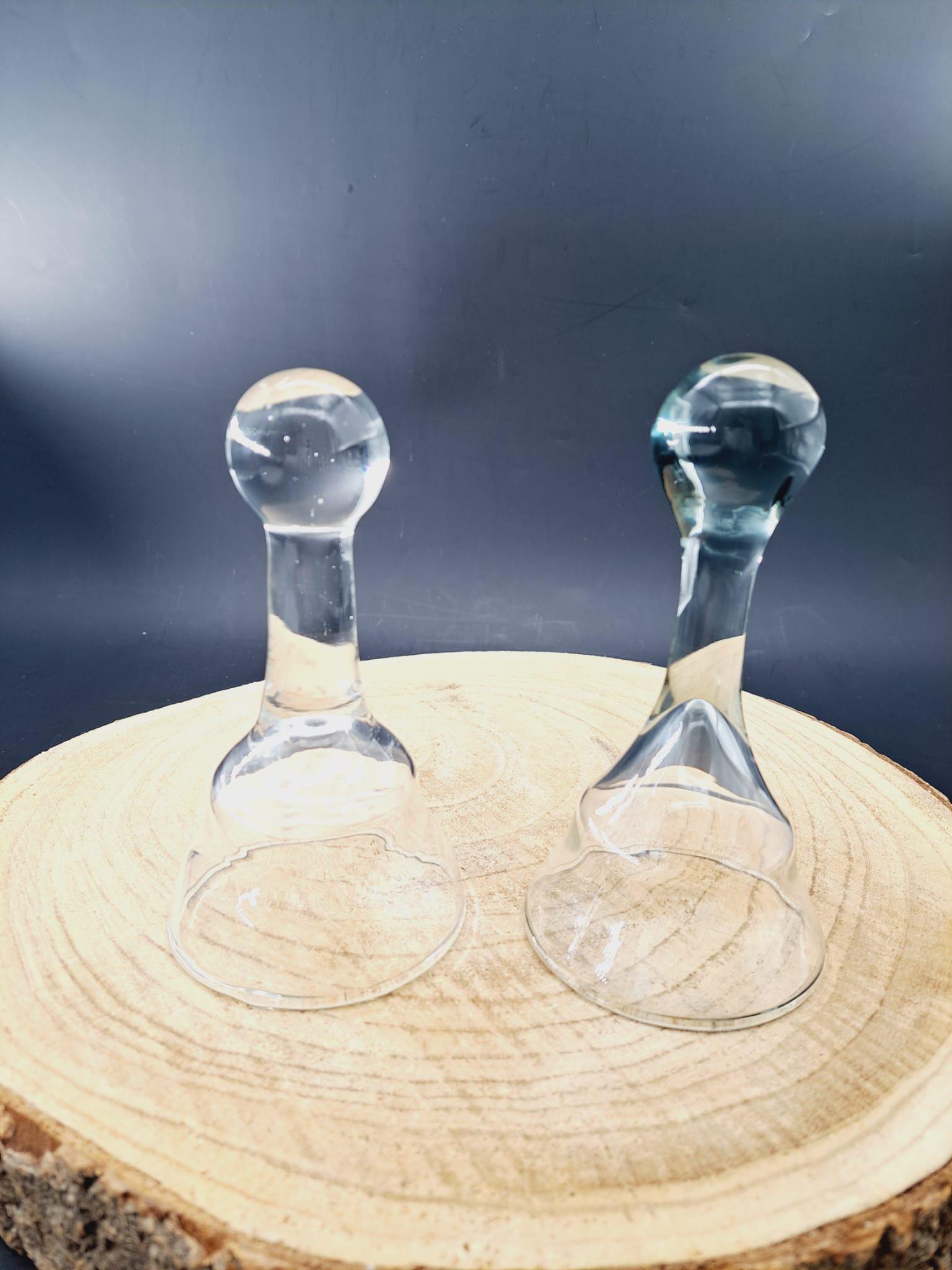 Lampe de bureau en acier et verre transparent 24 x 42 cm | Leroy Merlin
