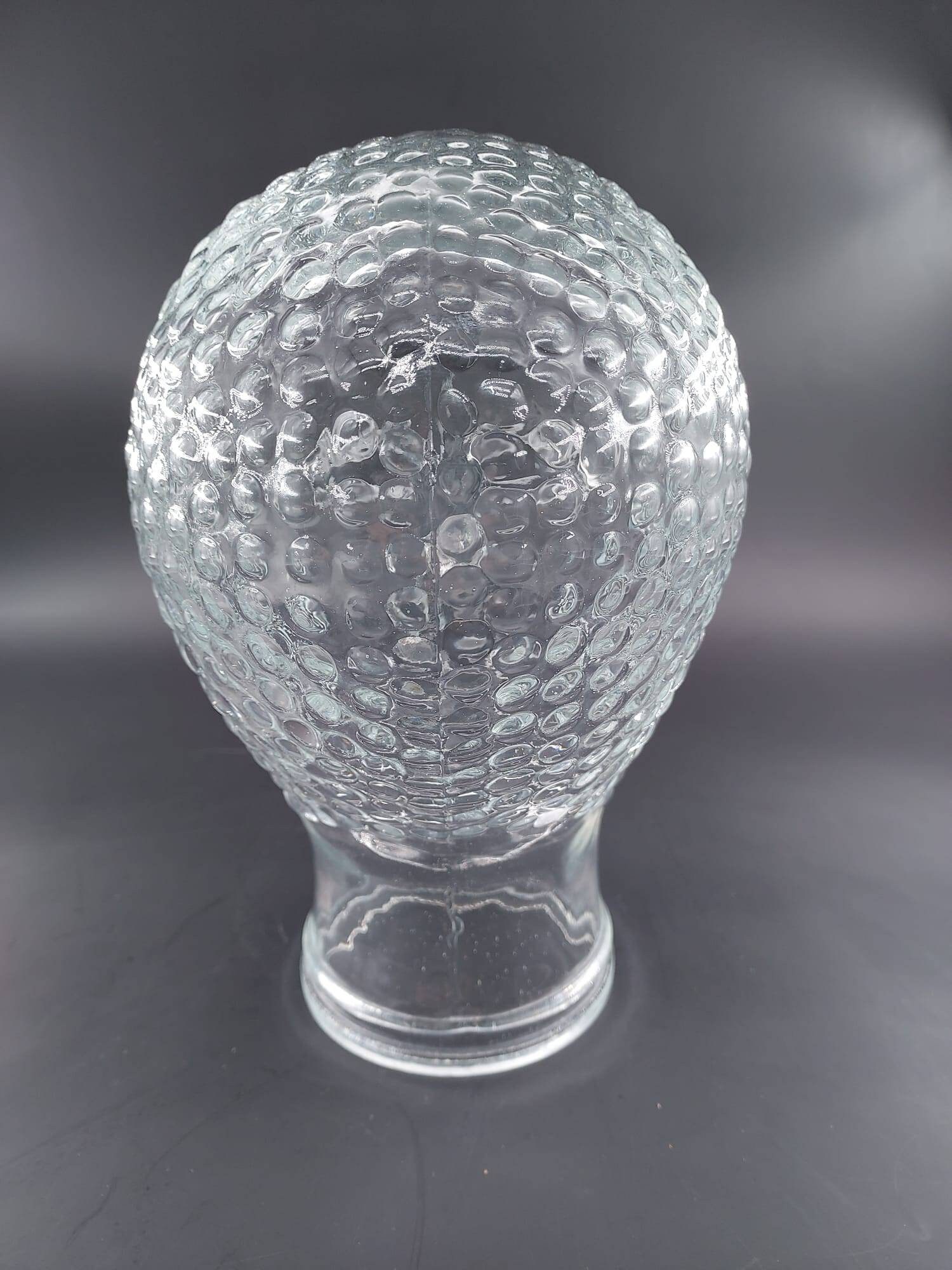 Vintage Glass Mannequin Head Hat Stand Etsy