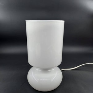 Vintage Handmade white Ikea lykta mushroom lamp table lamp night lamp image 3