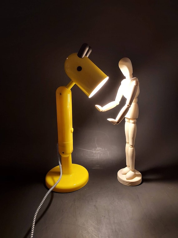 Vintage Yellow Ikea Knux Giraffe Desk Lamp by Monica Mulder - Etsy
