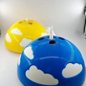 Vintage IKEA blue Skojig cloud ceiling lamp