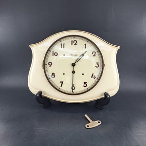 Vintage art deco Kienzle kitchen wall clock