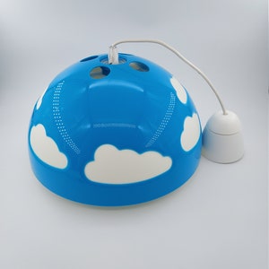 Vintage IKEA blue Skojig cloud ceiling lamp