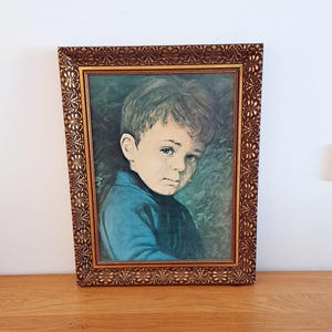 Impresión vintage de niño llorando de Giovanni Bragolin