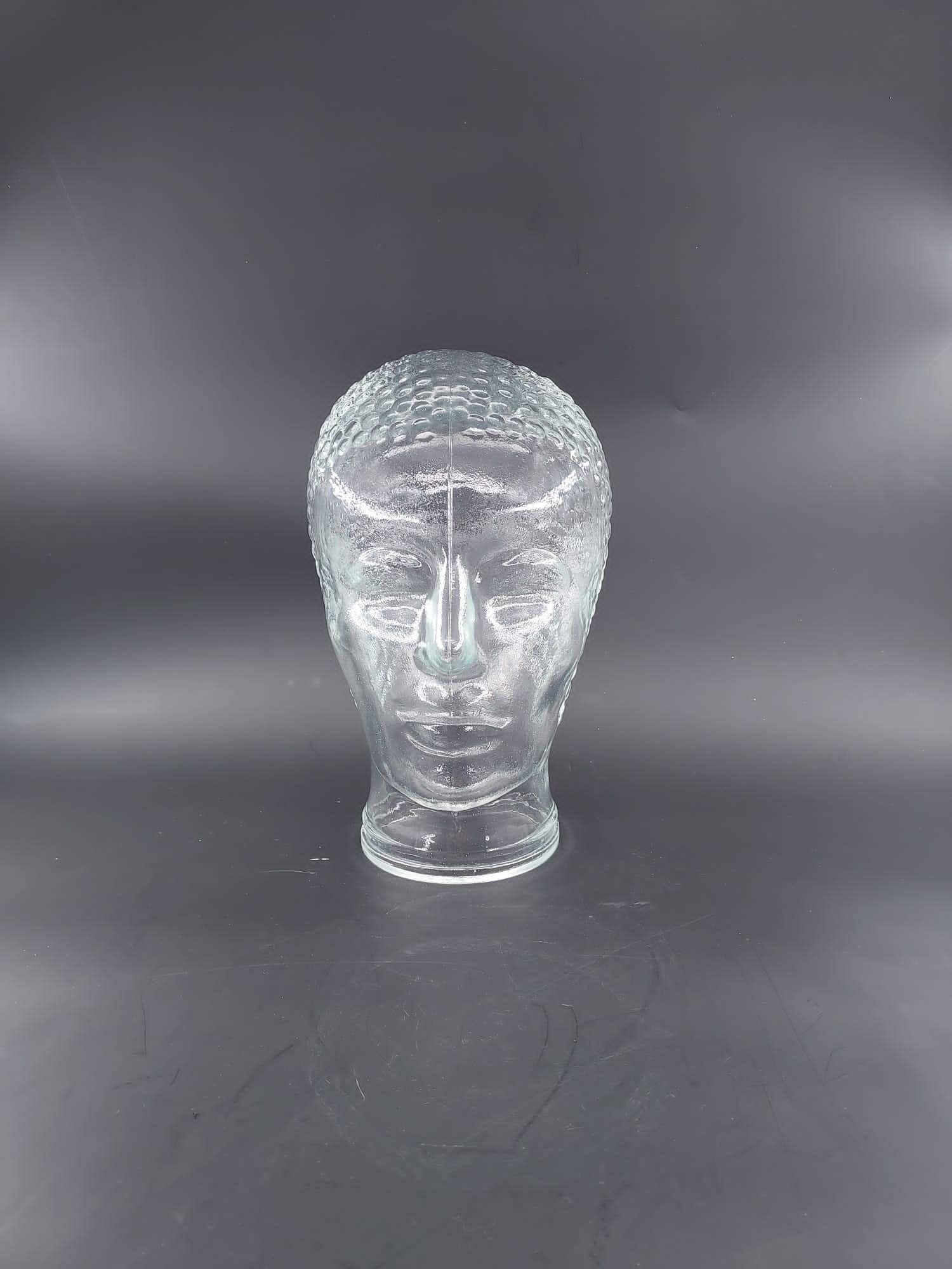 Vintage Glass Mannequin Head Hat Stand Etsy