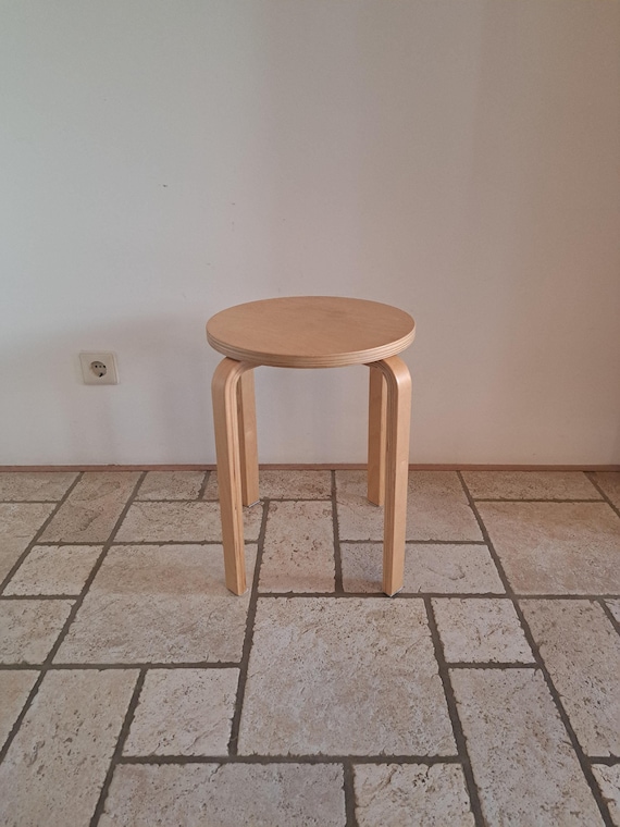 Vintage Wooden Ikea Frosta Stool Ref Alvar Aalto - Etsy