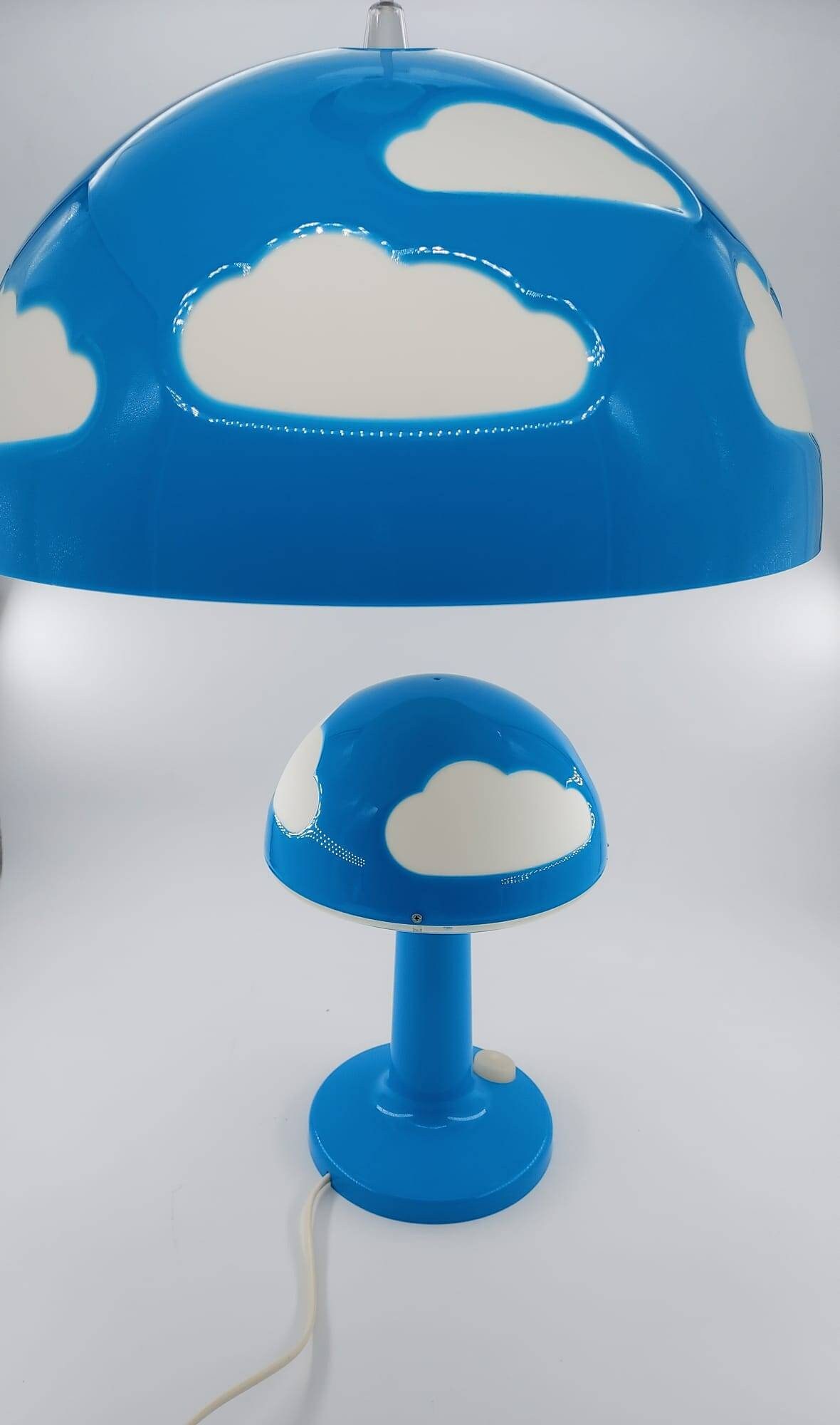 Vintage IKEA Blue Skojig Cloud Ceiling Lamp Etsy UK