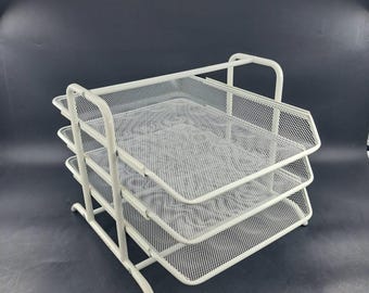 Vintage white Ikea Document paper holder