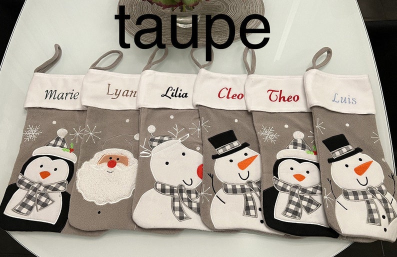 Santa Claus boots personalized with names in various designs image 3