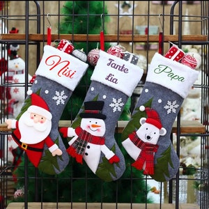 Santa Claus boots personalized with names in various designs image 1