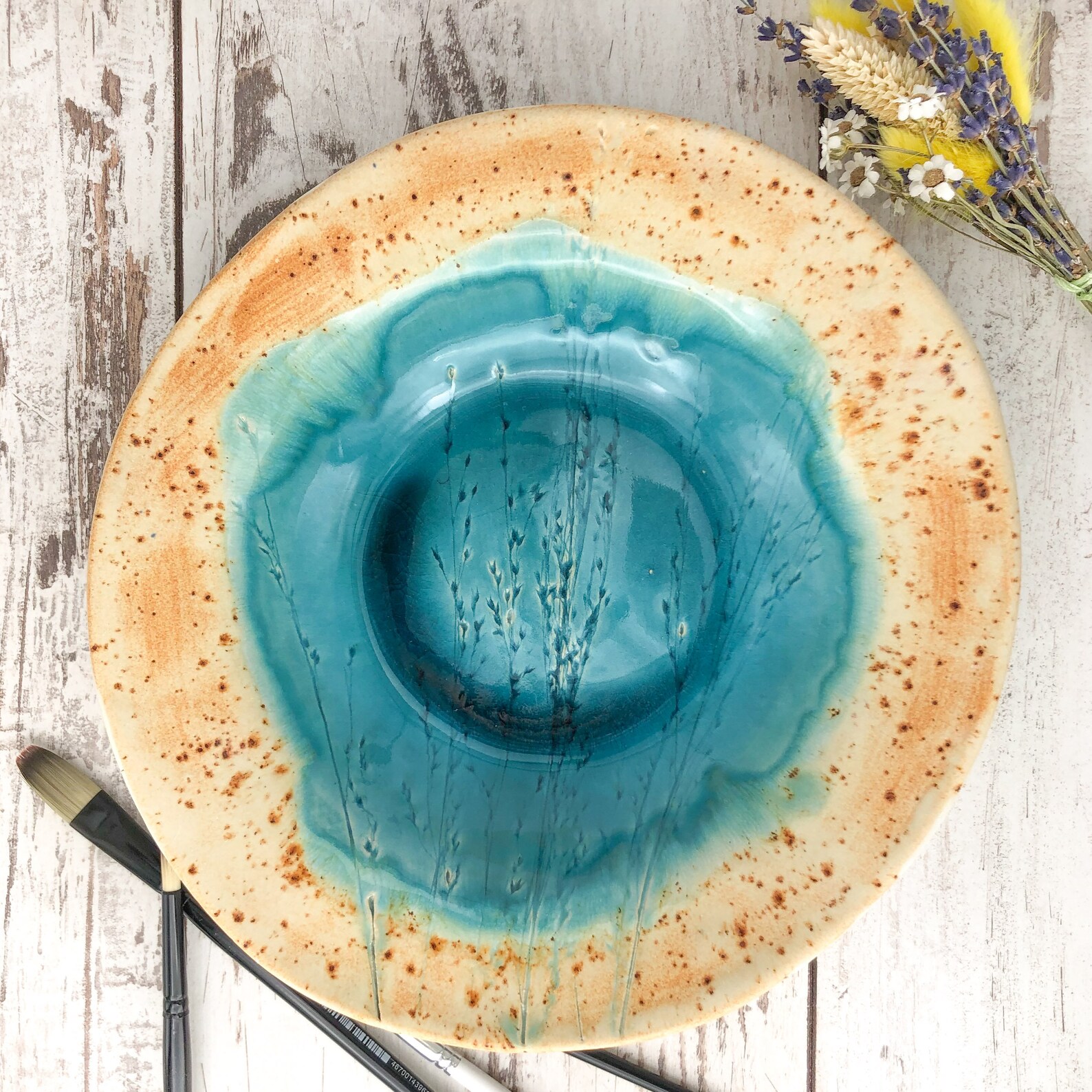 Ceramic Soup Plate Premium Handmade Stoneware Pottery Etsy