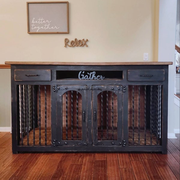 Dog Crate Furniture Etsy