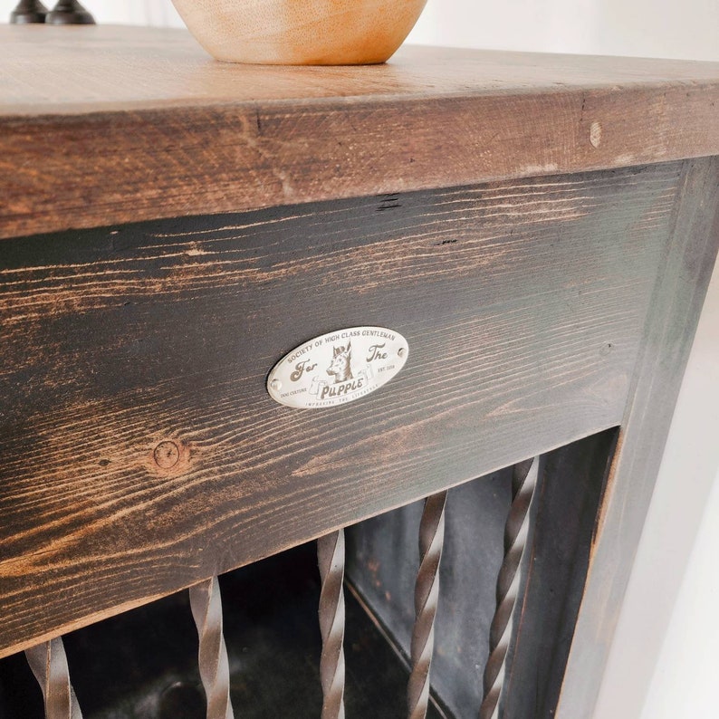 Rustic Buffet Table Custom Drawer Dog Kennel Furniture Etsy
