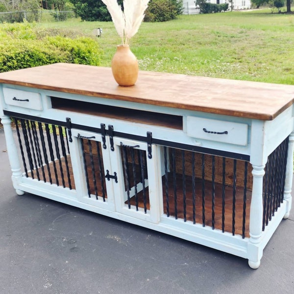Triple Dog Crate Etsy