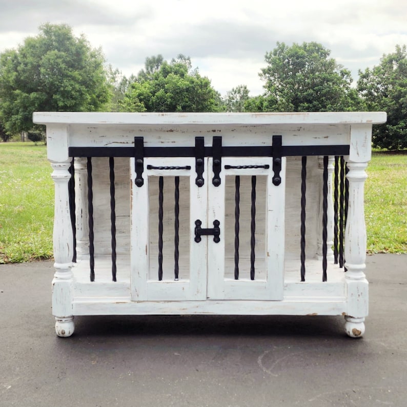 Dog Kennel Barn Door Buffet Dog Kennel Furniture Etsy