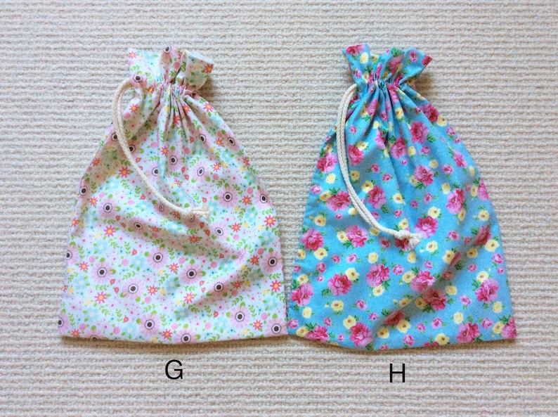 Large Lined Drawstring Bags Etsy