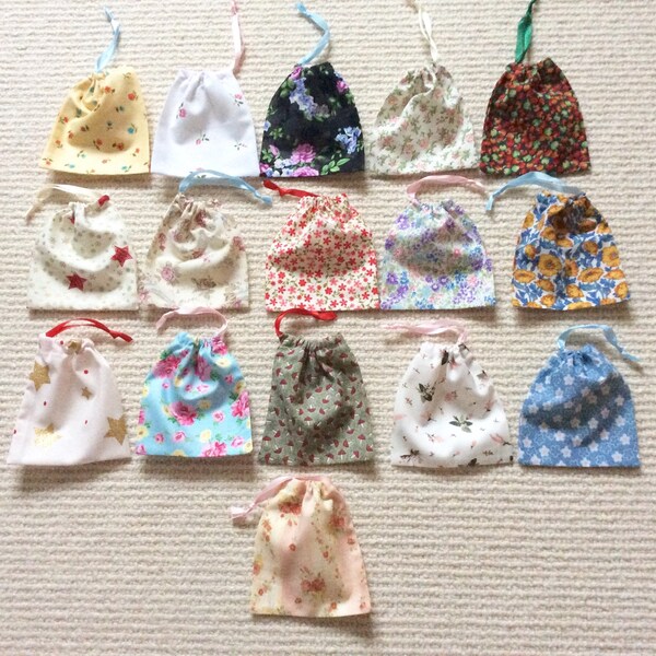 Small Drawstring Pouch Etsy UK
