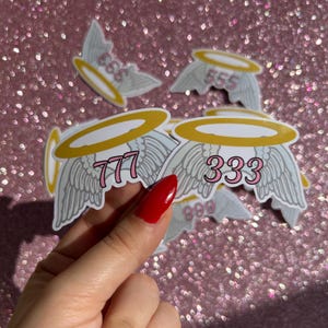 Angel Numbers Laptop Sticker