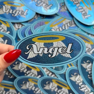 Angel Glitter Laptop Sticker