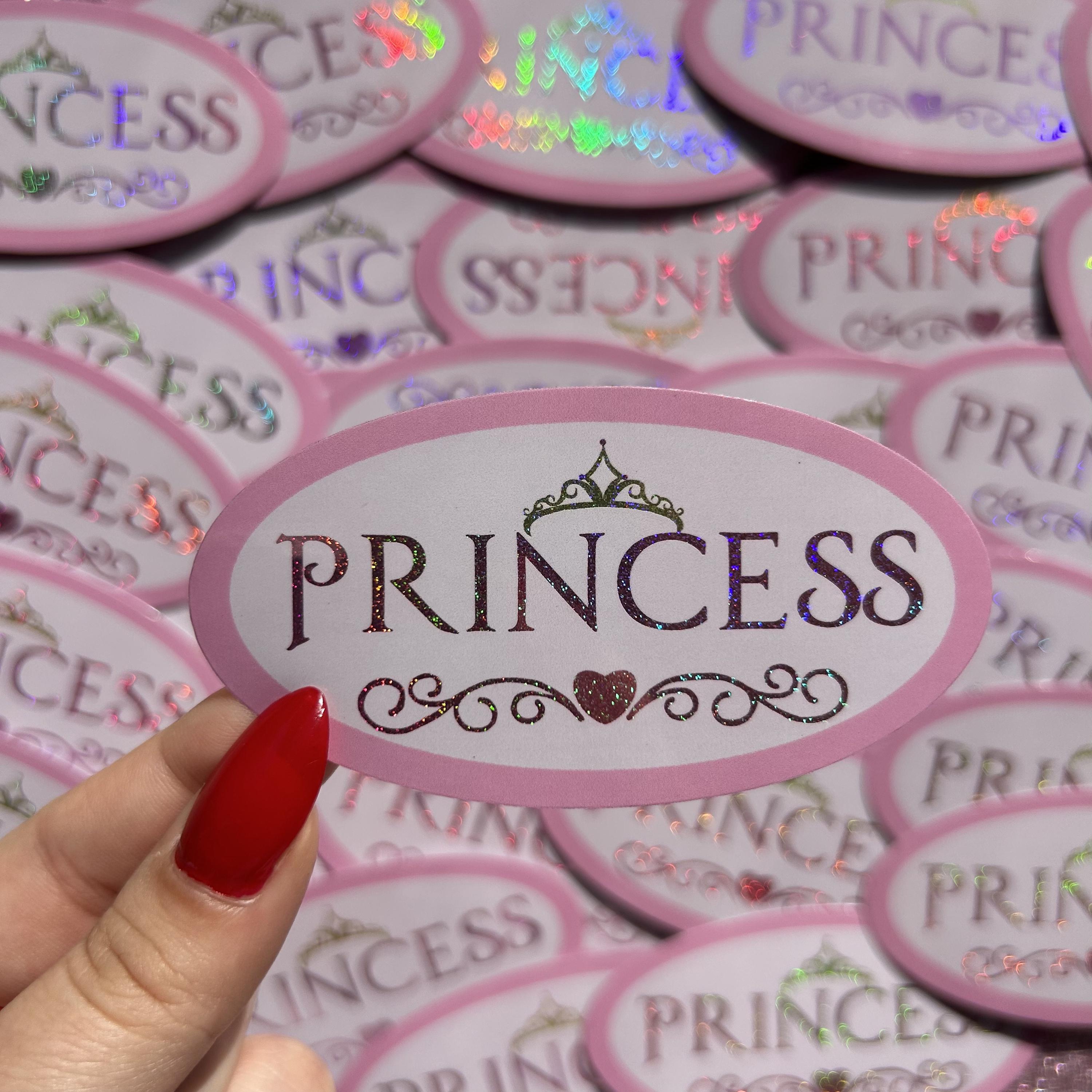 Princesscore Stickers Princess Glitter Laptop Sticker - Etsy