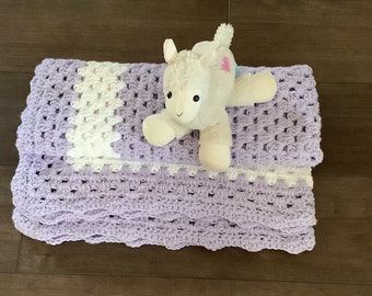 Crochet Baby BlanketLarge BlanketBaby Boy BlanketBaby Girl BlanketShell BlanketStroller BlanketCar Seat BlanketCrib Blanket