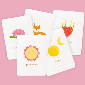 Lot de cartes plop de l'amour