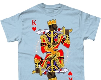 Black Melanin King Of The DECK T-Shirt, Etnisch Tshirt, Black Excellence Tshirt, Black Pride Tee, Afrocentric Men tshirt, Black Men Tshirt