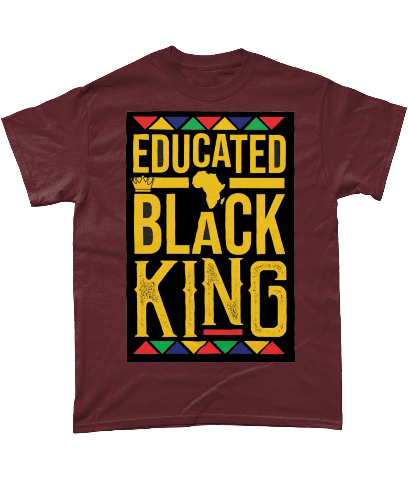 Gebildete schwarze König Tshirt ethnische Tshirt schwarze | Etsy