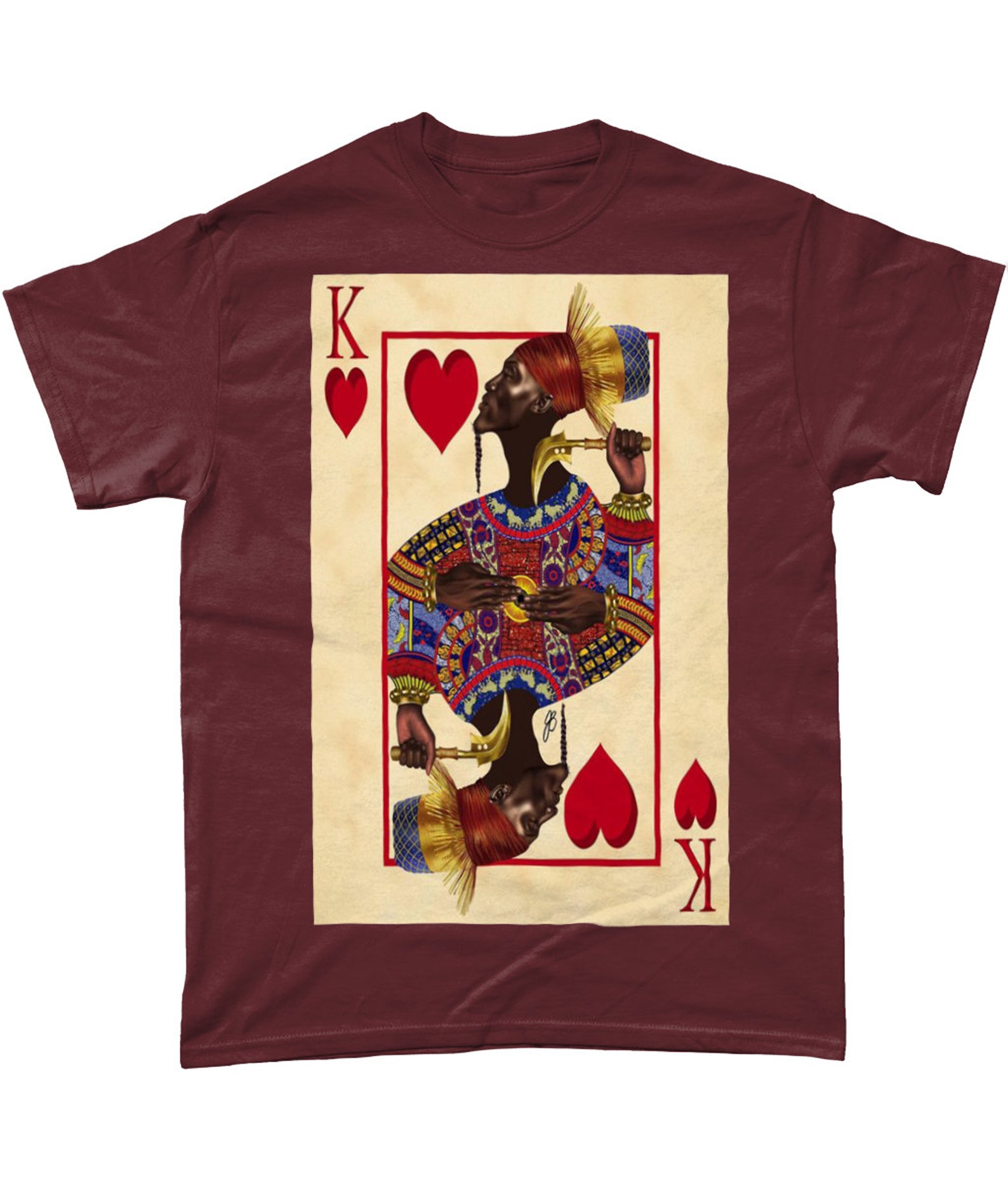 Afrikanische schwarze König des DECK T-Shirt schwarz | Etsy