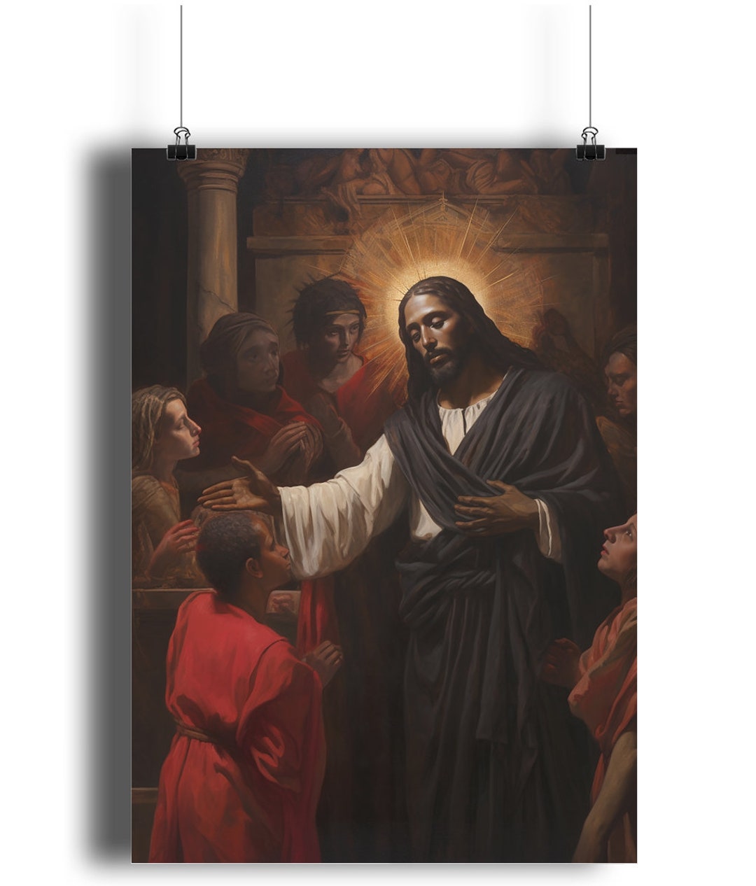 Black Jesus Poster, Jesus Christ Art, Jesus Christ Décor, Jesus Poster ...