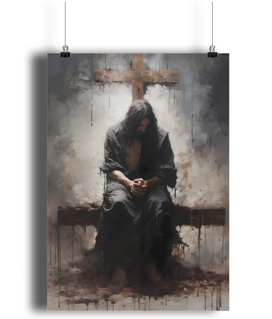 Jesus Christ Poster, Jesus Christ Wall Art, Christian Wall Art, Jesus