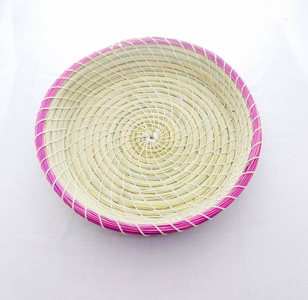 Handwoven Plate Multiusing Made With Plant of Alfa Etsy