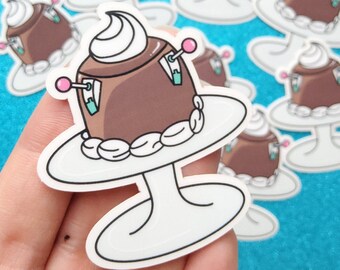 Saiki Jelly Sticker, Transparent, Weatherproof