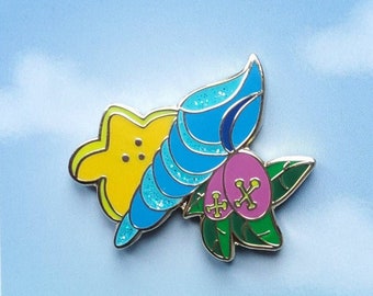 Marriage Shell, Colourful Hard Enamel Pin Badge, Mermaid's, Game, 30mm
