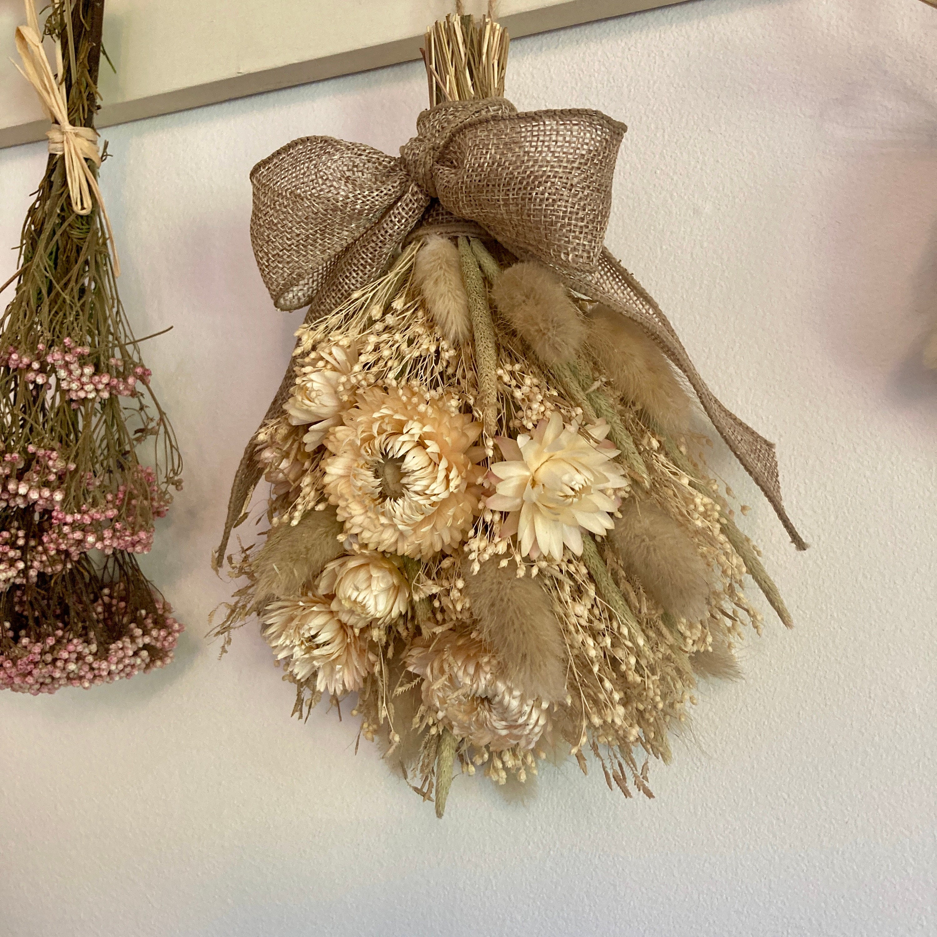 Dried Flower Wall Hanging Arrangement Etsy